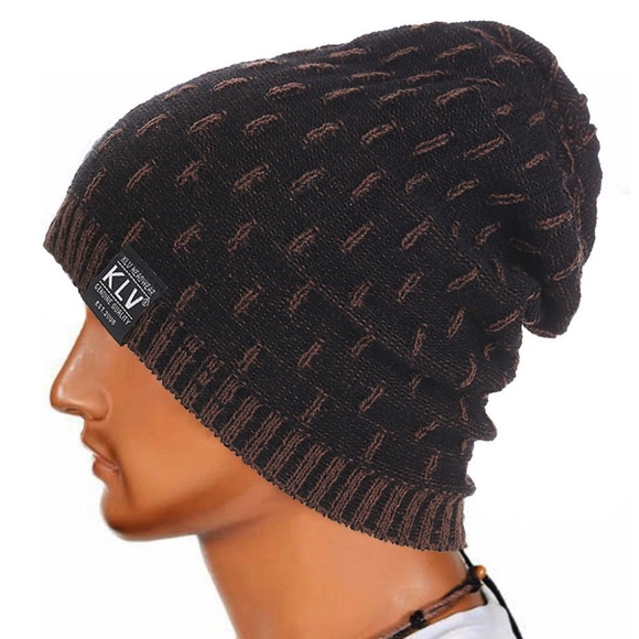 Black Soft Knitted Lightweight Wool Slouchy Beanie - Picture 2 of 4